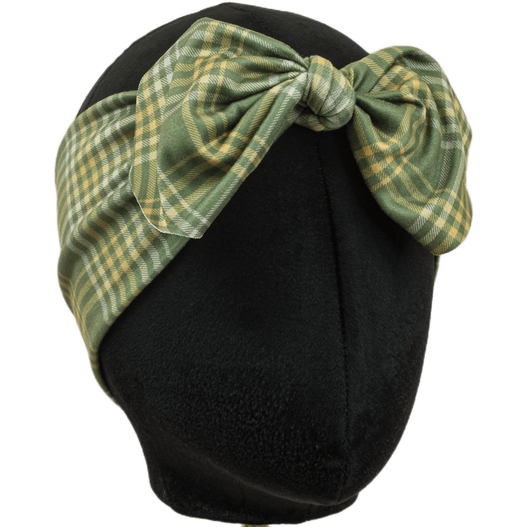 Fitz Plaid Top Knot Headband - The Sassy Olive