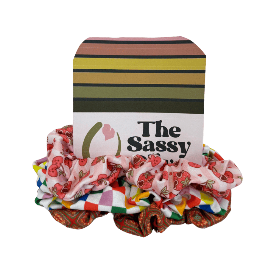 Fizzy Squares Scrunchie Pack - The Sassy Olive
