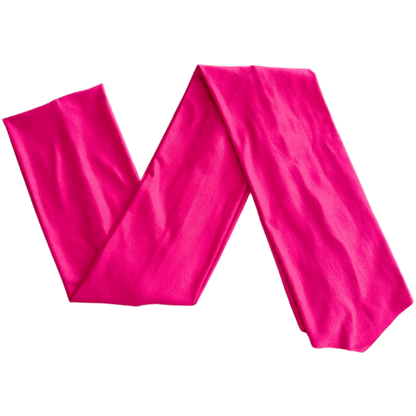 Fuchsia Pink Solid Wrap Headband - The Sassy Olive