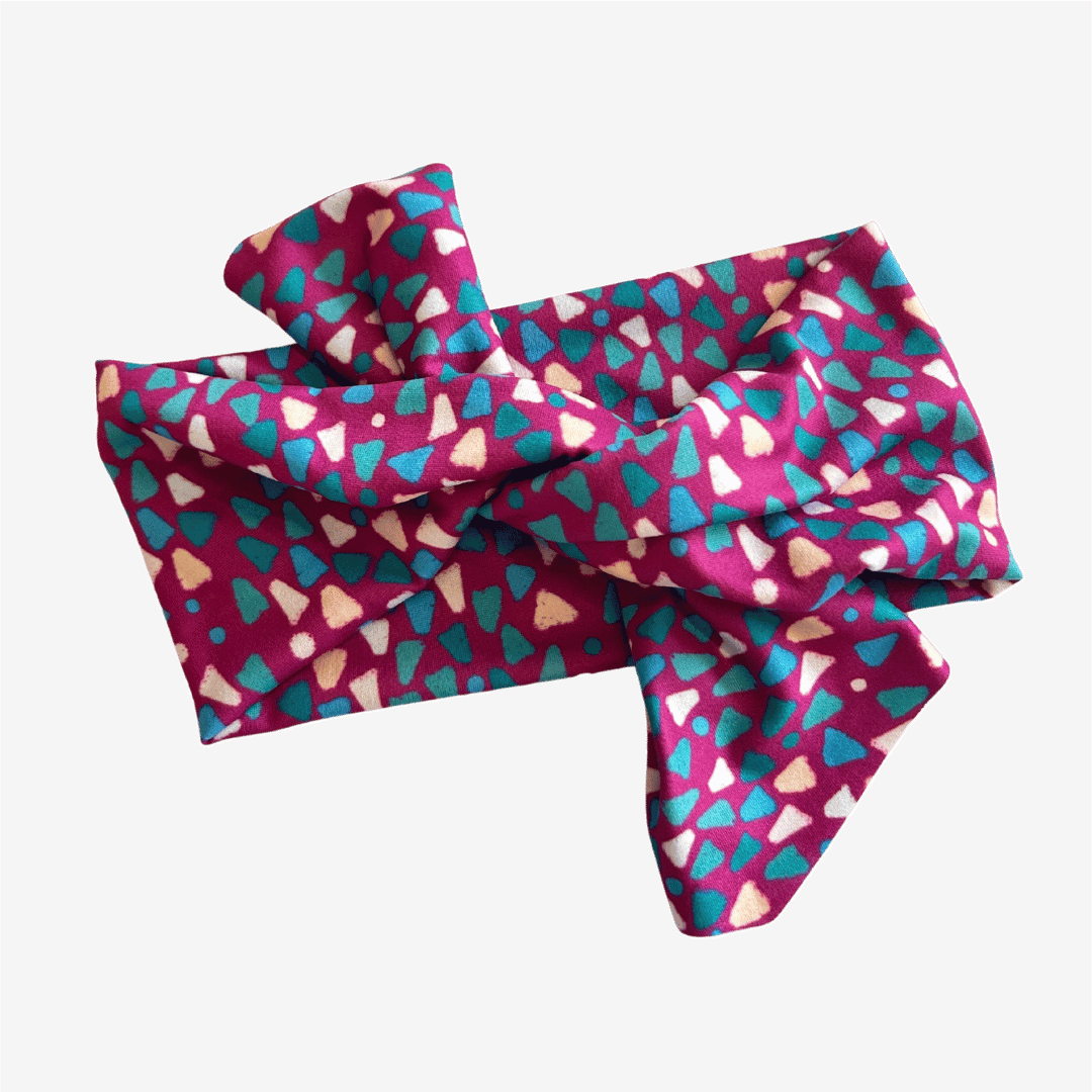 Fuchsia Tide Top Knot Headband - The Sassy Olive
