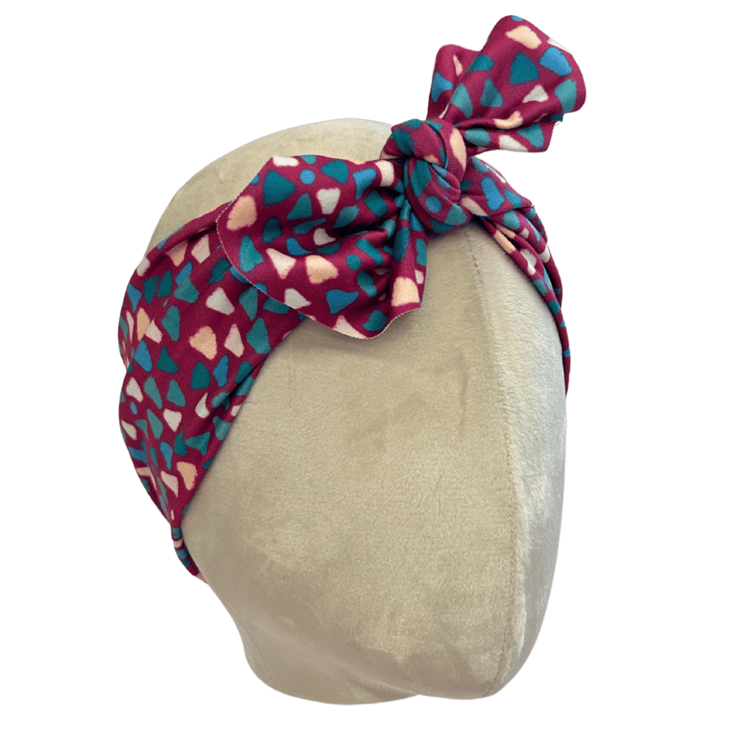 Fuchsia Tide Top Knot Headband - The Sassy Olive