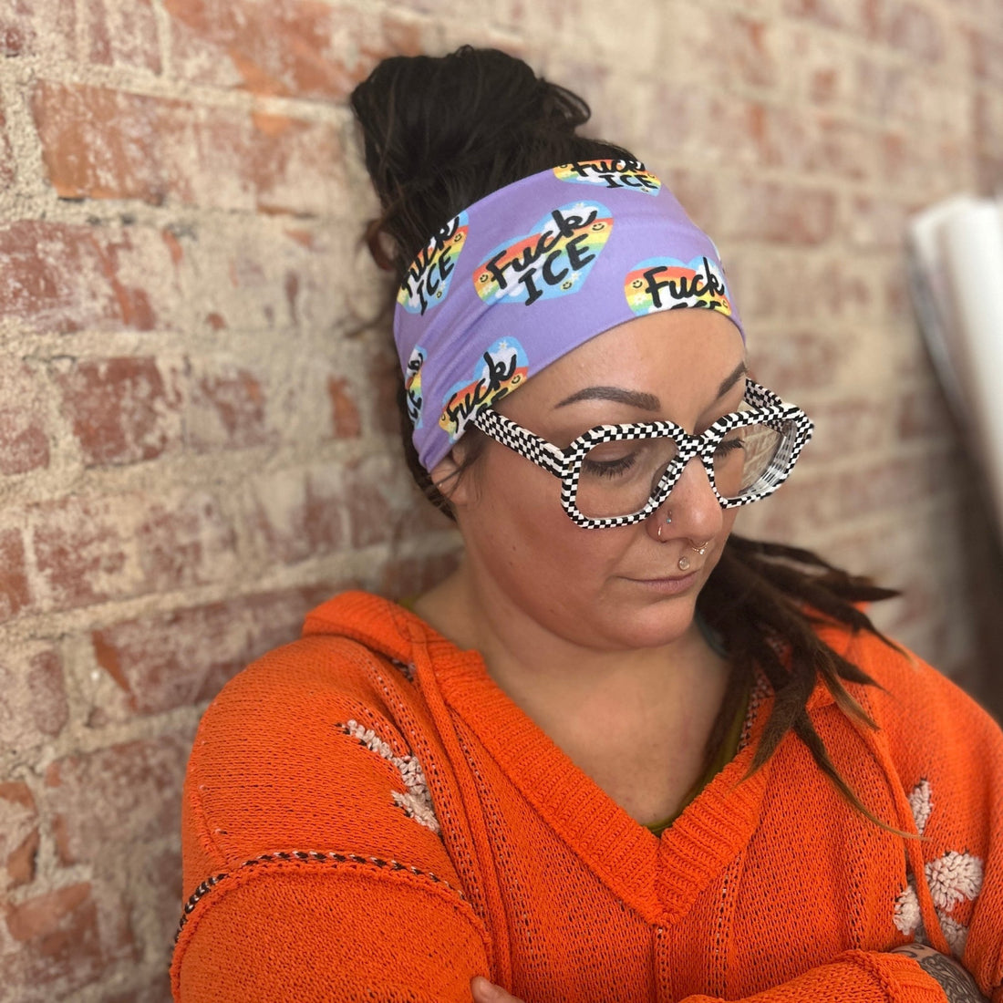 Fuck ICE Stretch Headband - The Sassy Olive