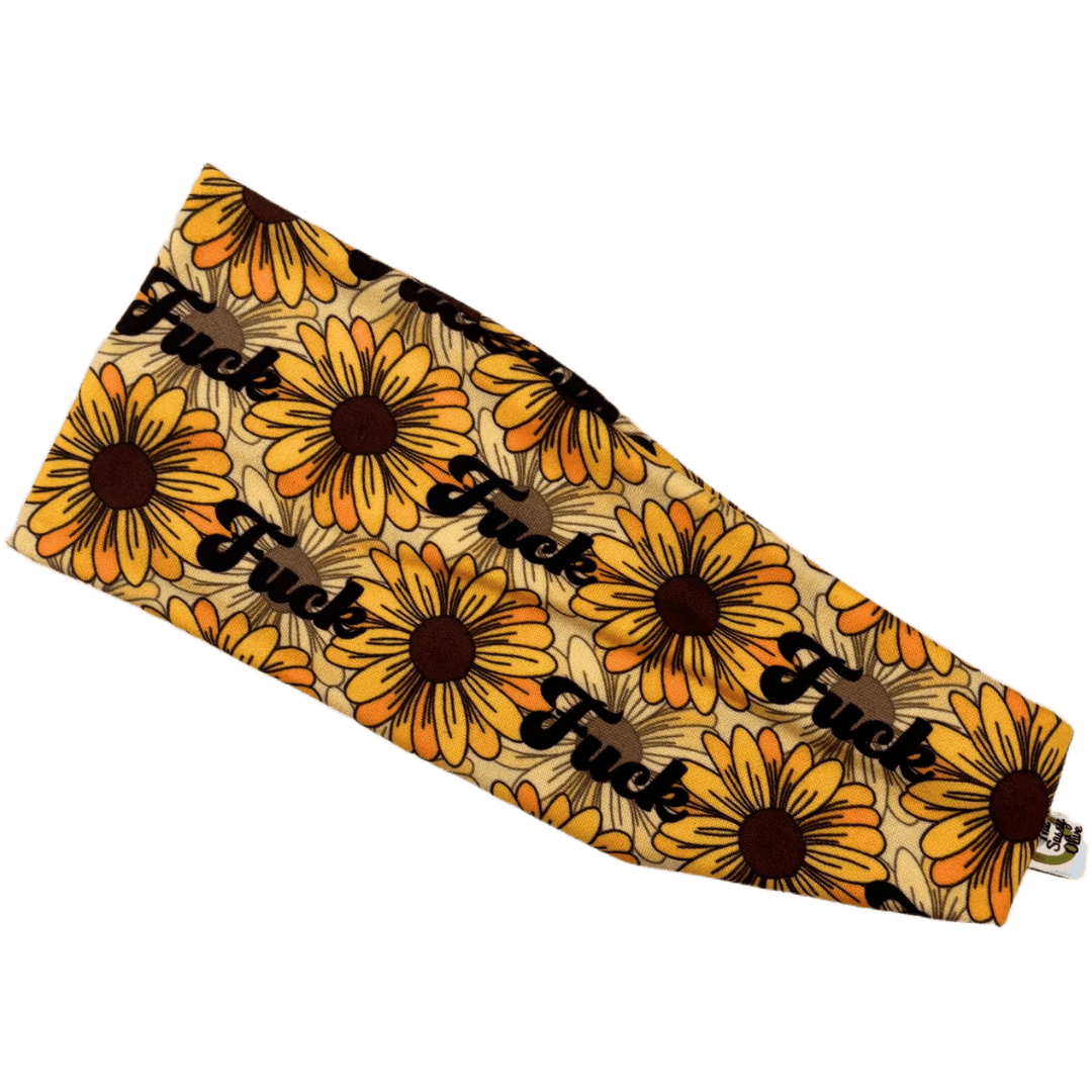Fucking Sunflowers Stretch Headband - The Sassy Olive