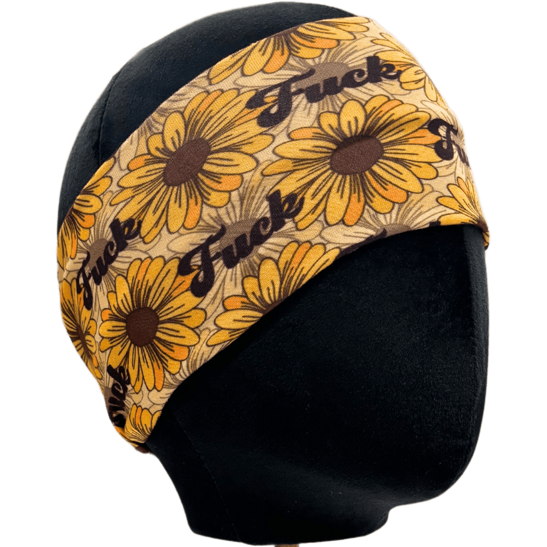 Fucking Sunflowers Stretch Headband - The Sassy Olive