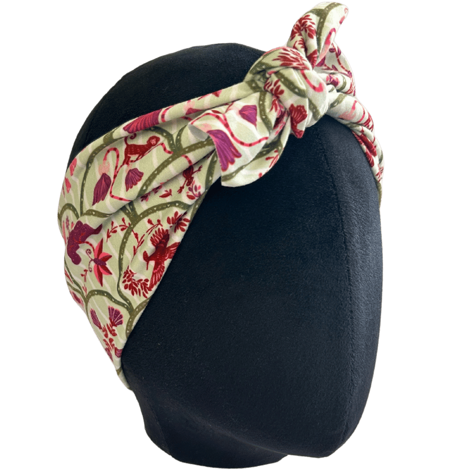 Garden Trellis Blossoms Top Knot Headband - The Sassy Olive
