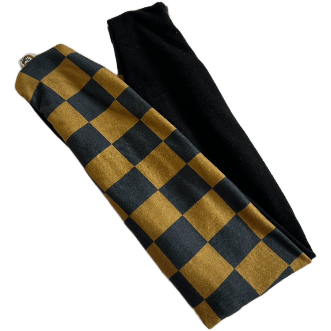 Golden Check Twist Headband - The Sassy Olive