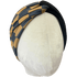 Golden Check Twist Headband - The Sassy Olive