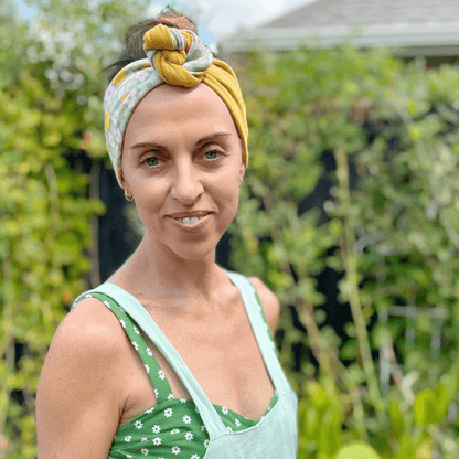 Goldenrod Floral Twist Headband - The Sassy Olive