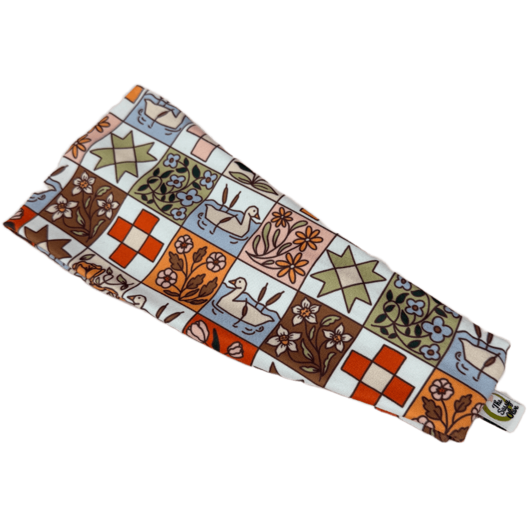 Goose Quilt Stretch Headband - The Sassy Olive