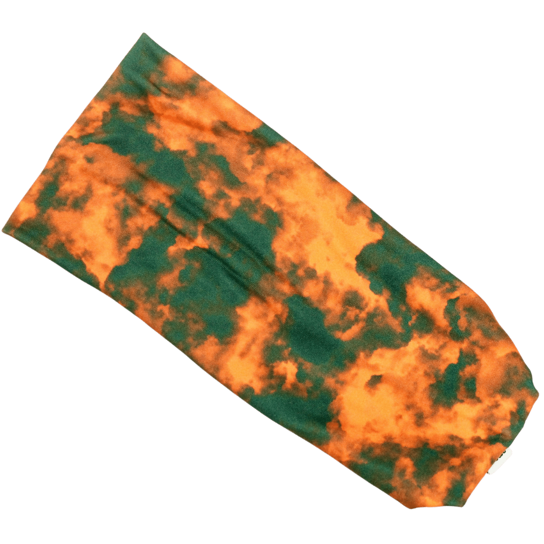 Green and Orange Stretch Headband - The Sassy Olive