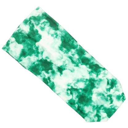 Green and White Stretch Headband - The Sassy Olive