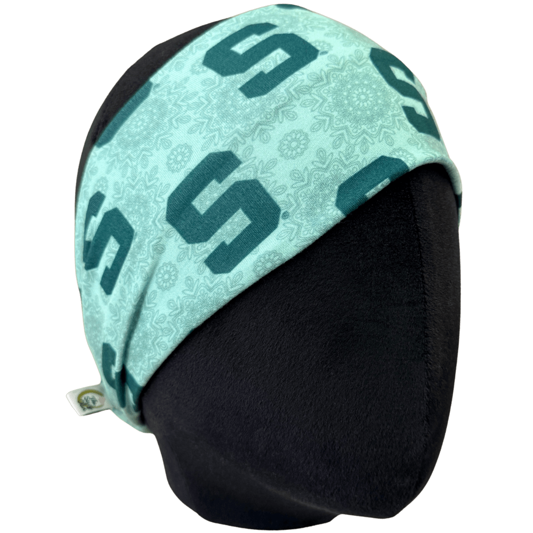 Green Mandala MSU Stretch Headband - The Sassy Olive