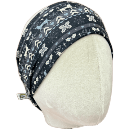 Grey Reindeer Sweater Stretch Headband - The Sassy Olive