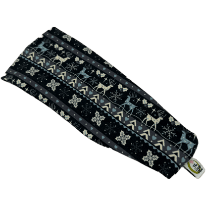 Grey Reindeer Sweater Stretch Headband - The Sassy Olive