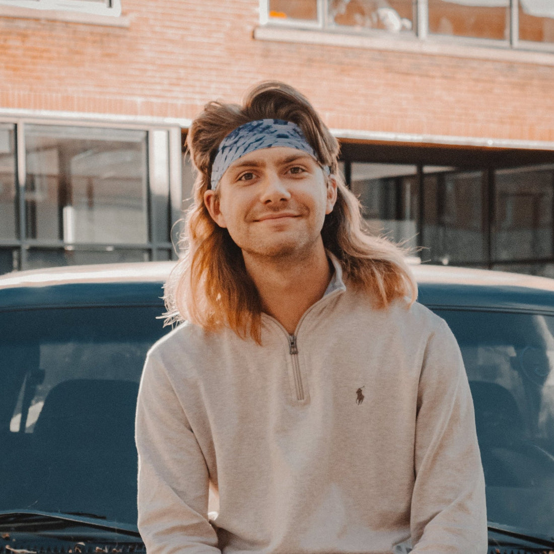 Gridwork Tie Dye Stretch Headband - The Sassy Olive