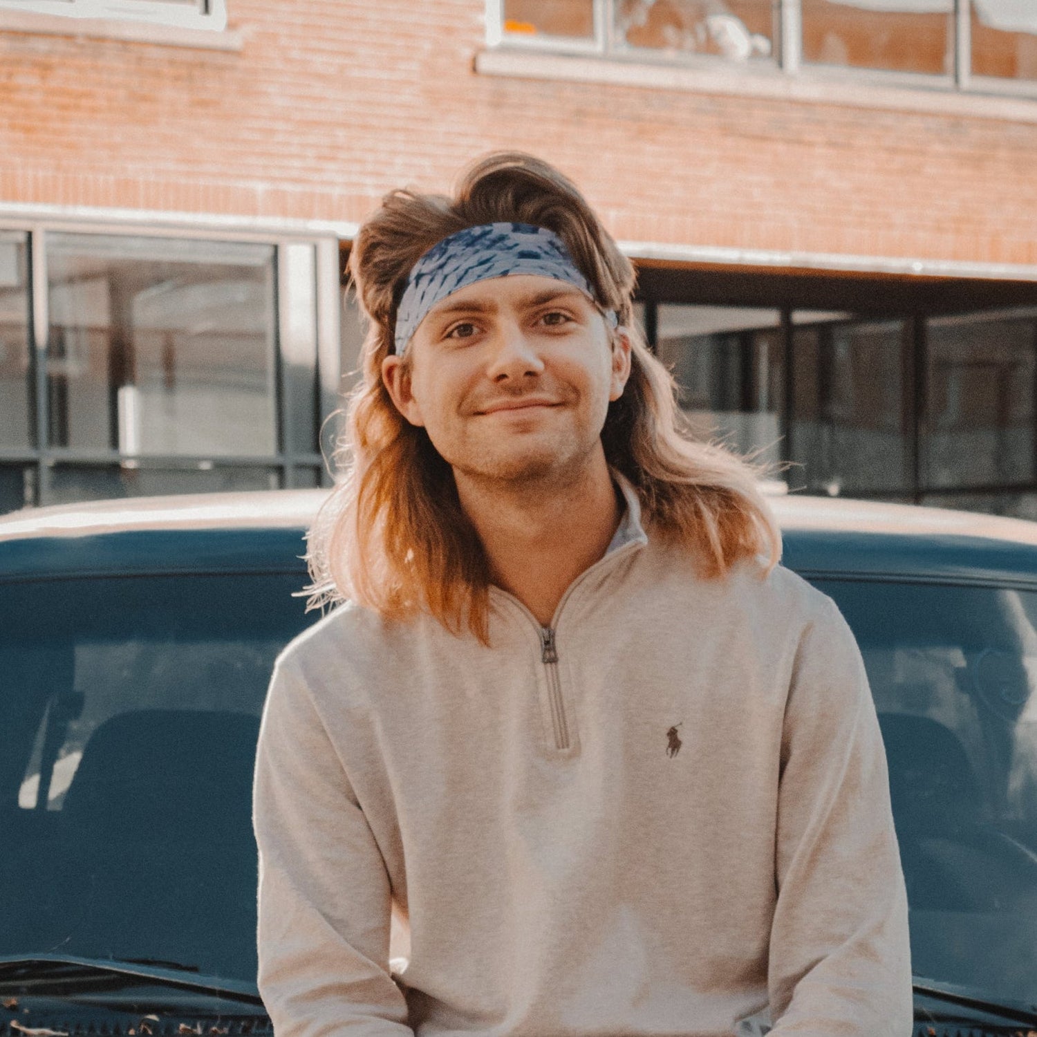 Gridwork Tie Dye Stretch Headband - The Sassy Olive