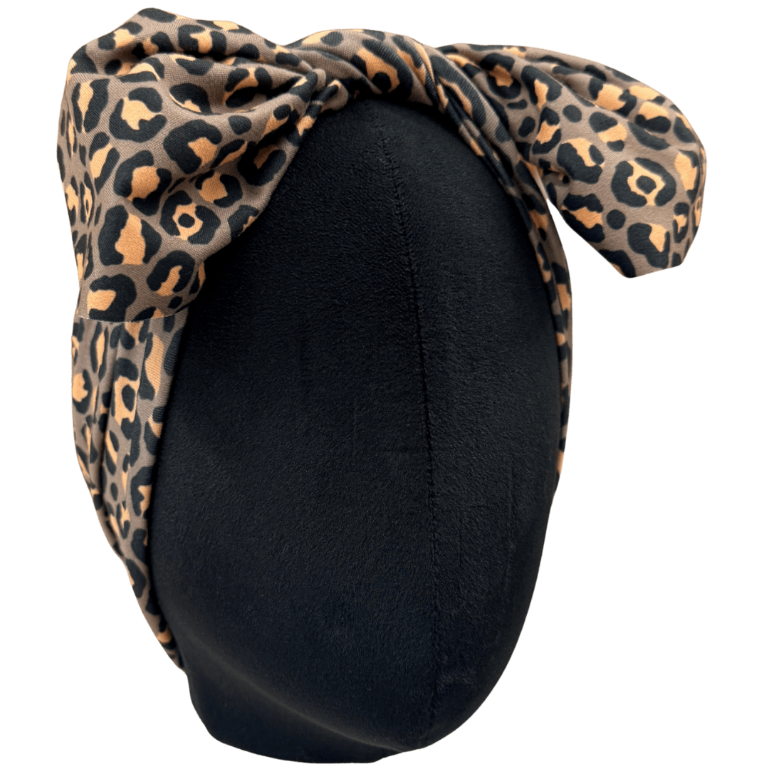 Grungy Leopard Top Knot Headband - The Sassy Olive