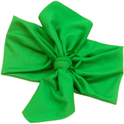 Happy Kelly Green Solid Top Knot Headband - The Sassy Olive