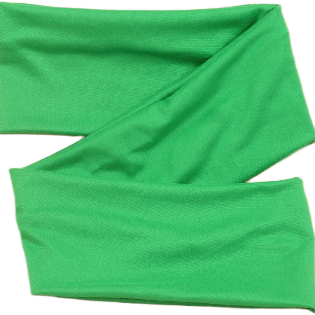 Happy Kelly Green Solid Wrap Headband - The Sassy Olive