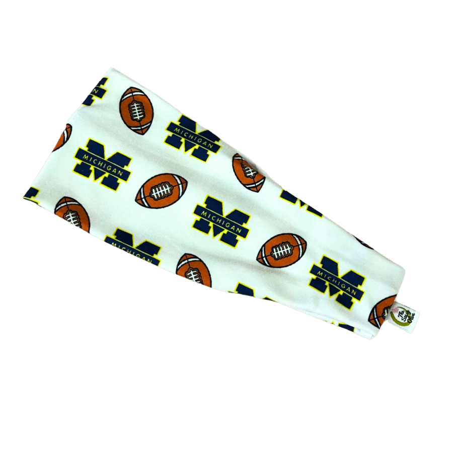 Harbaugh University of Michigan Stretch Headband - The Sassy Olive