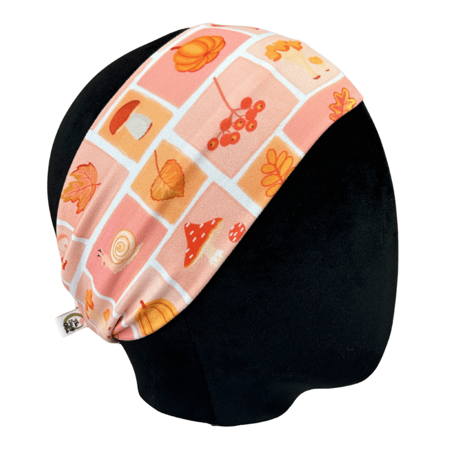 Harvest Checkers Stretch Headband - The Sassy Olive