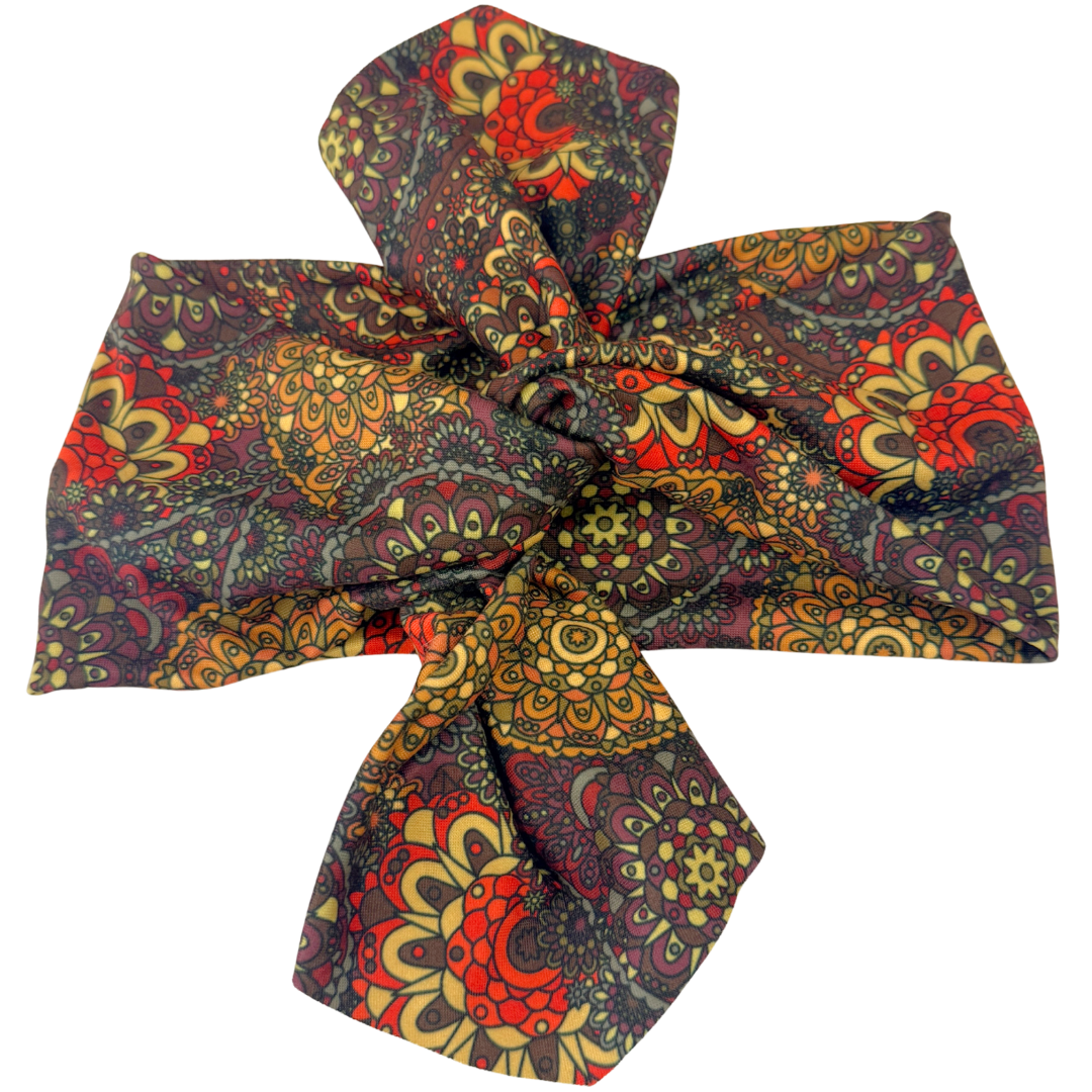 Harvest Paisley Top Knot Headband - The Sassy Olive