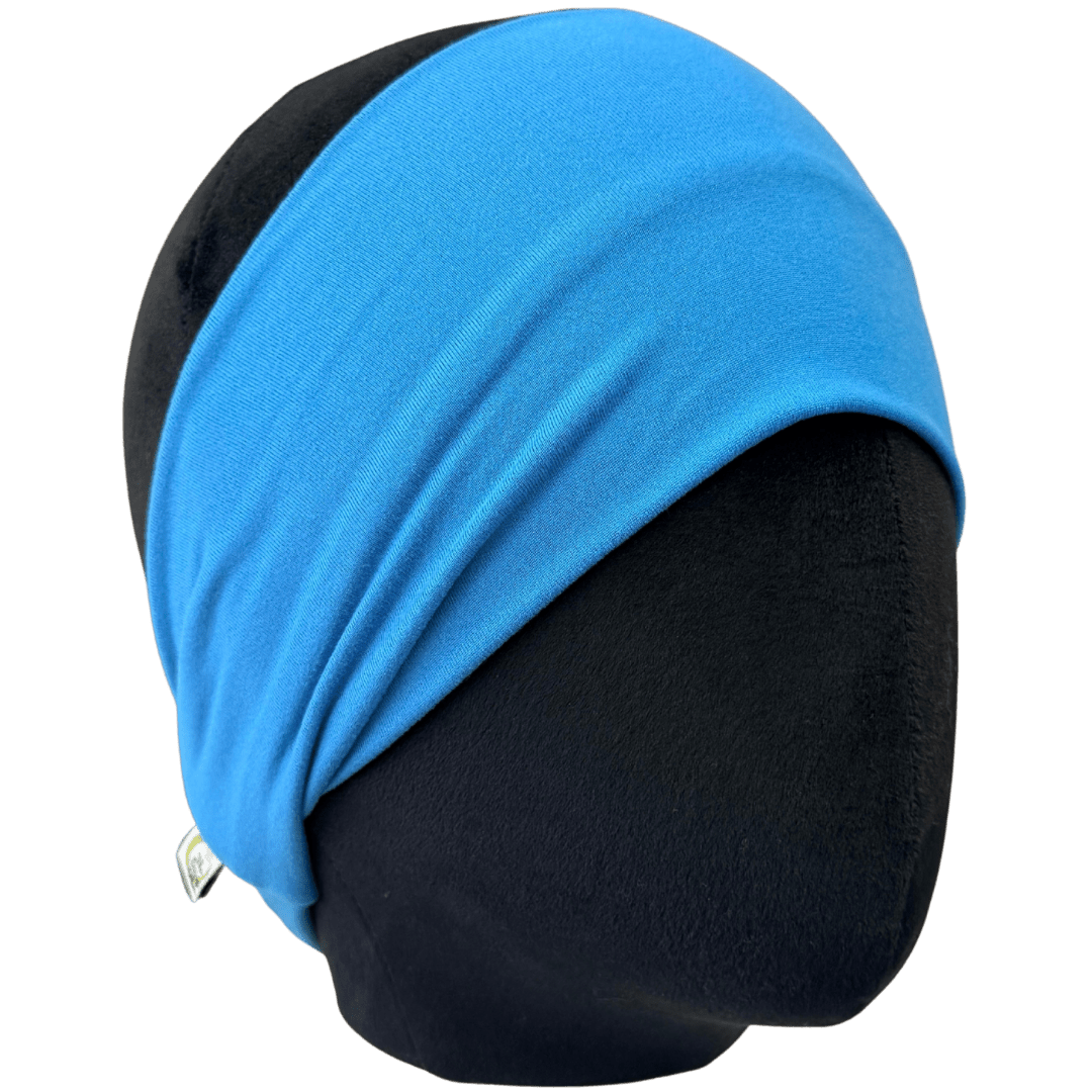 Hawaiian Blue Solid Stretch Headband - The Sassy Olive