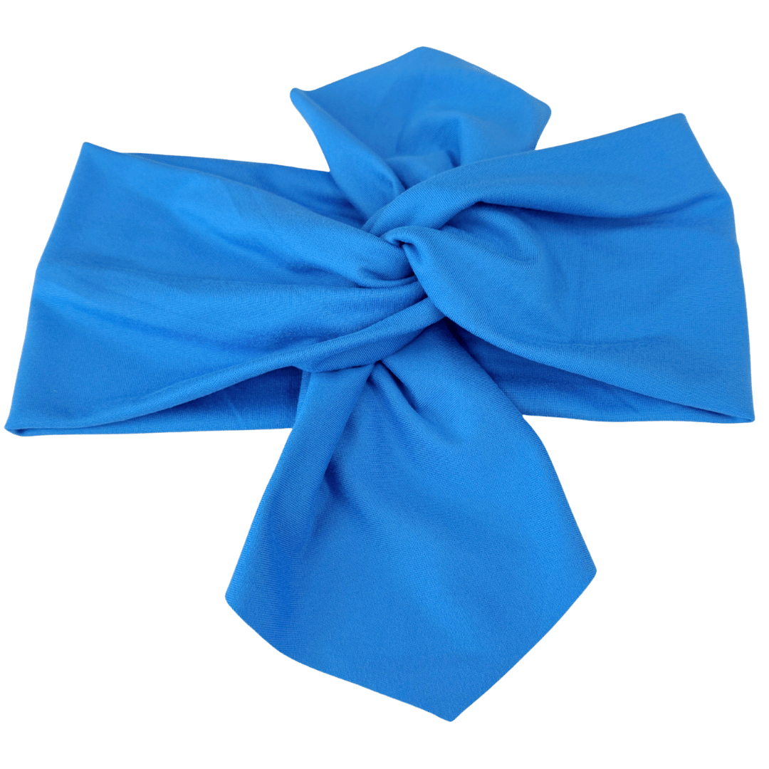 Hawaiian Blue Solid Top Knot Headband - The Sassy Olive