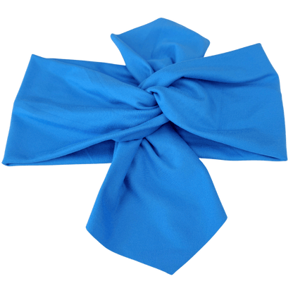 Hawaiian Blue Solid Top Knot Headband - The Sassy Olive