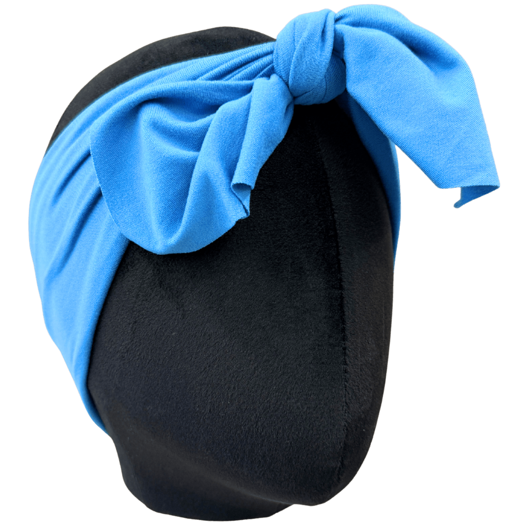 Hawaiian Blue Solid Top Knot Headband - The Sassy Olive