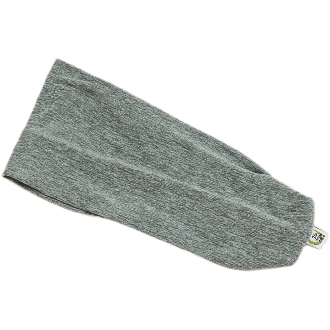 Heather Grey Solid Stretch Headband - The Sassy Olive