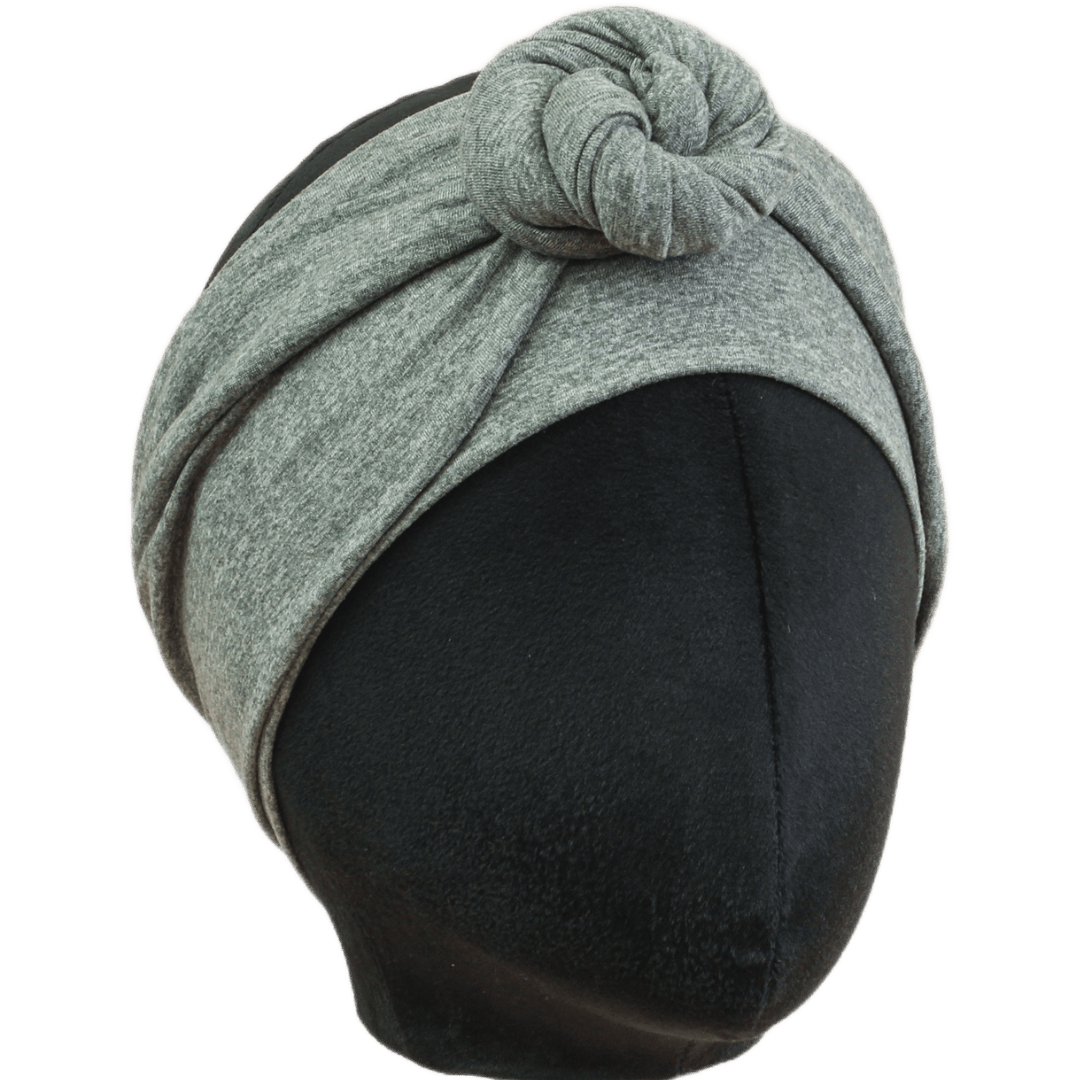 Heather Grey Solid Wrap Headband - The Sassy Olive