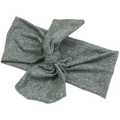 Heather Grey Top Knot Headband - The Sassy Olive