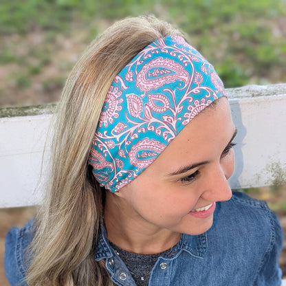 Henna Paisley Stretch Headband - The Sassy Olive