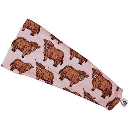 Highland Cows Stretch Headband - The Sassy Olive
