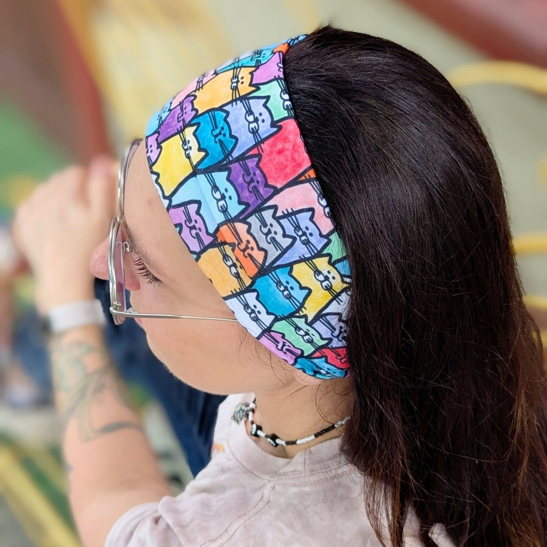 Holy Cats Stretch Headband - The Sassy Olive