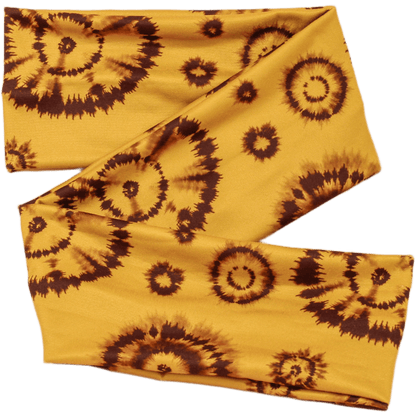Iced Coffee Tie Dye Wrap Headband - The Sassy Olive