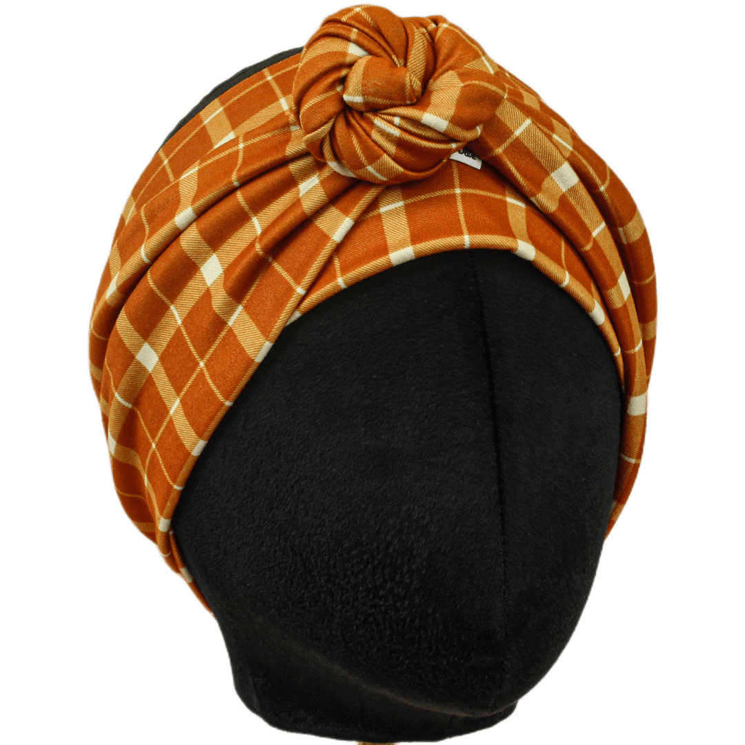 Ike Plaid Wrap Headband - The Sassy Olive