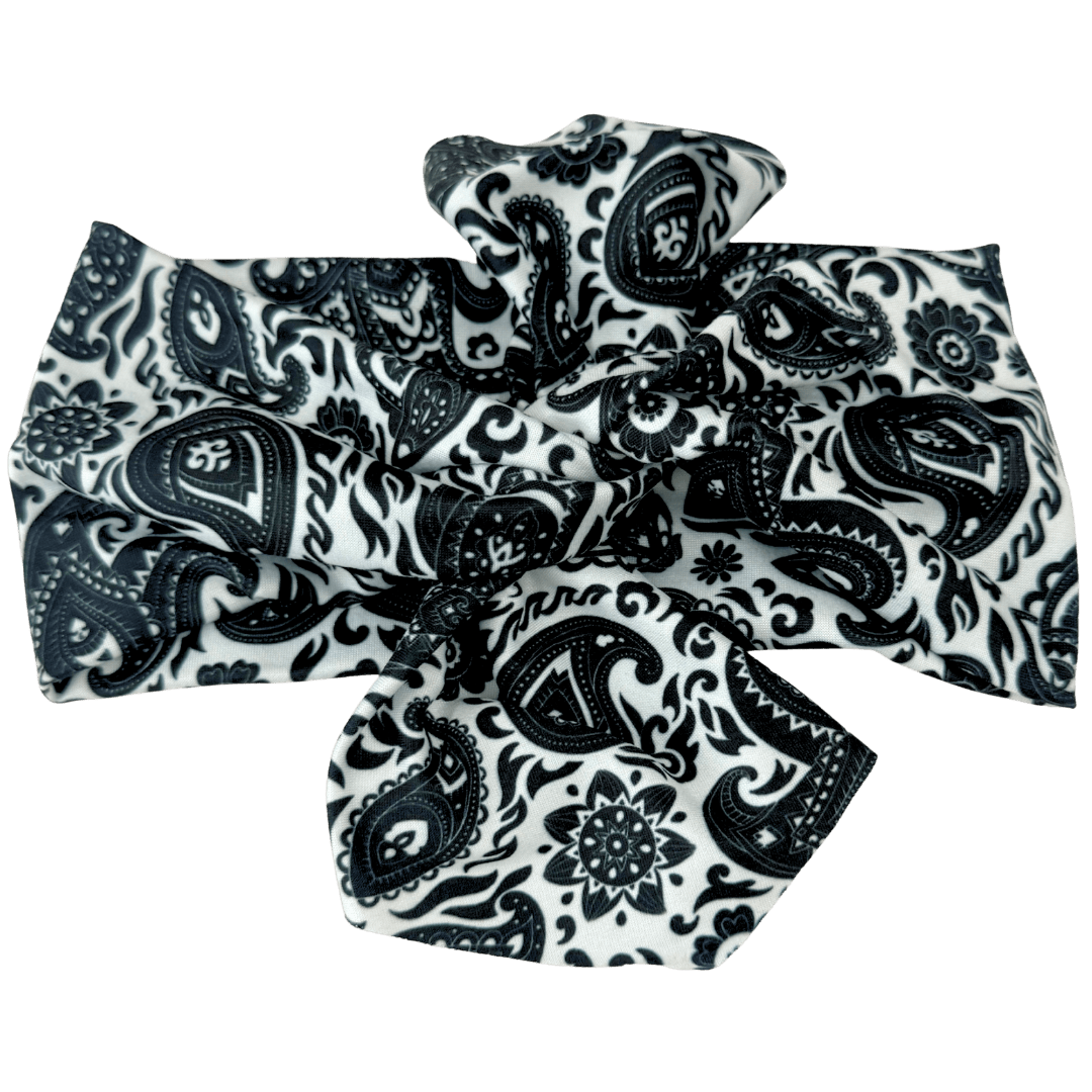 Inkwell Paisley Top Knot Headband - The Sassy Olive