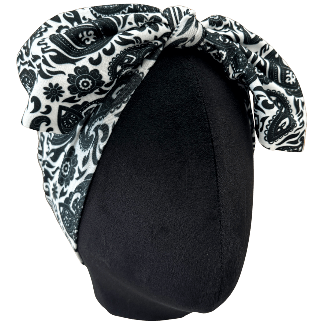Inkwell Paisley Top Knot Headband - The Sassy Olive