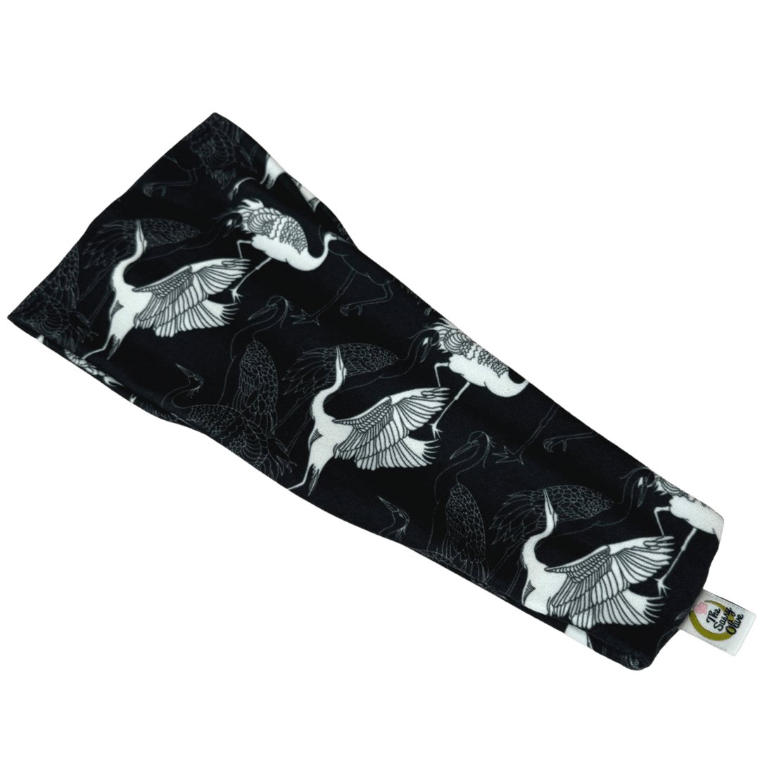 Japanese Red Crowned Cranes Stretch Headband - The Sassy Olive