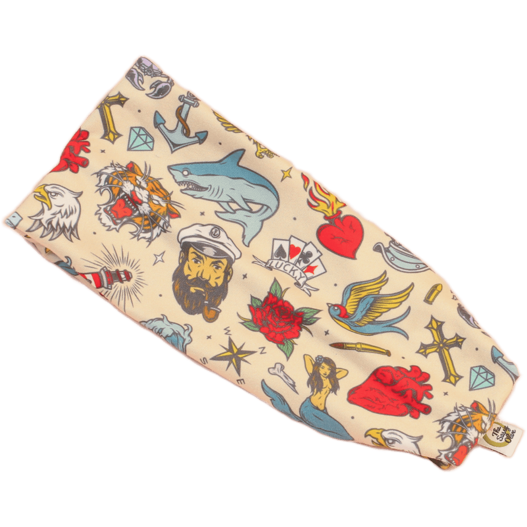 Jerry Tattoos Stretch Headband - The Sassy Olive