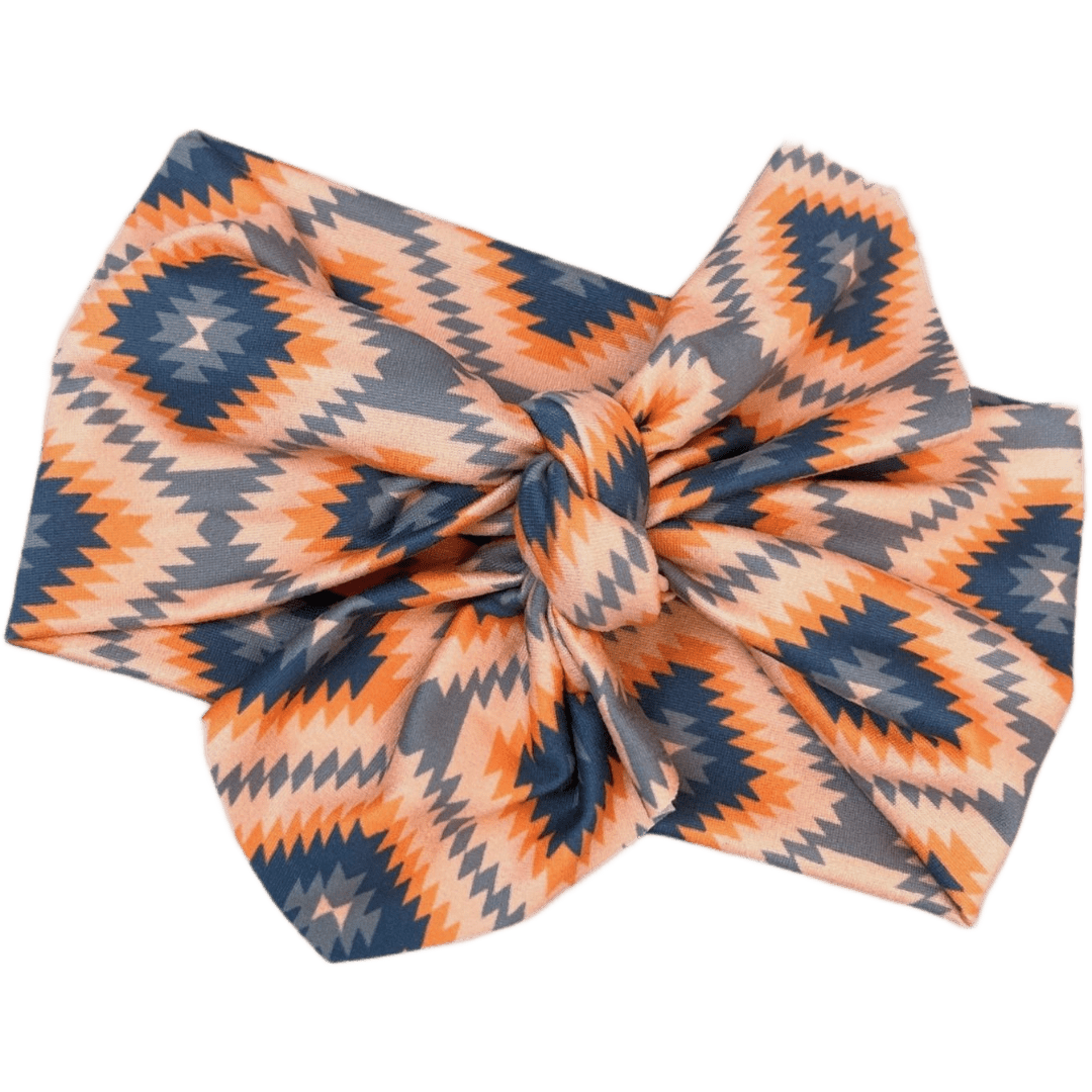 Kilim Denim Top Knot Headband - The Sassy Olive