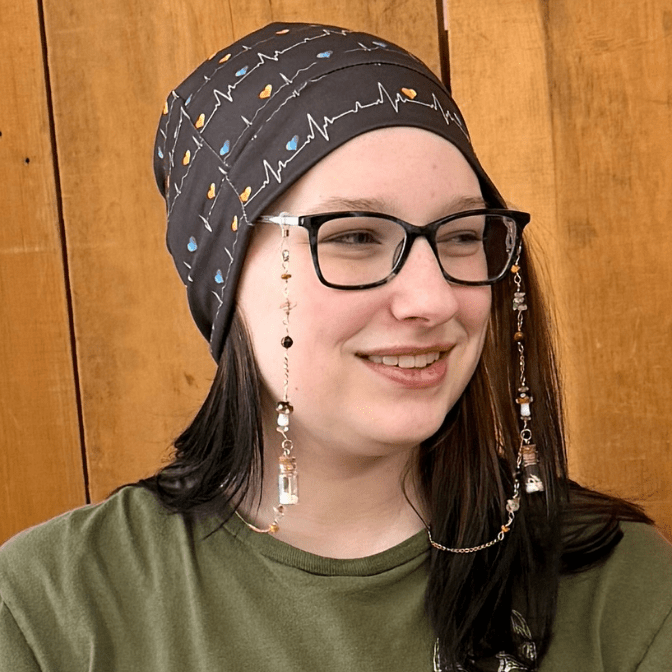 L - O - V - EKG Benzie Cap - The Sassy Olive