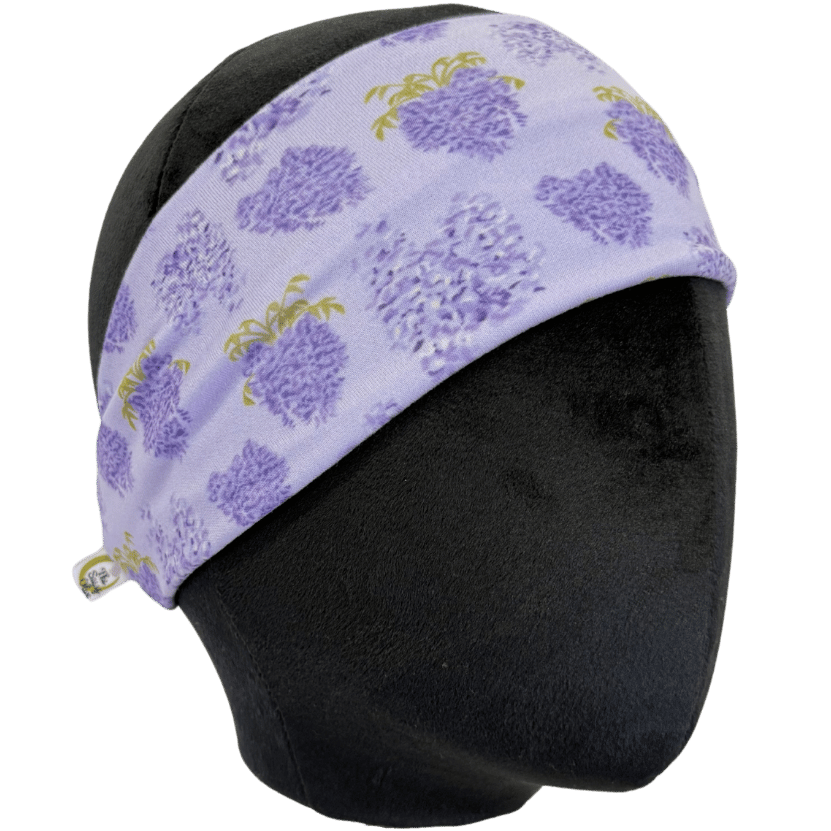Lavender Bunches Stretch Headband - The Sassy Olive