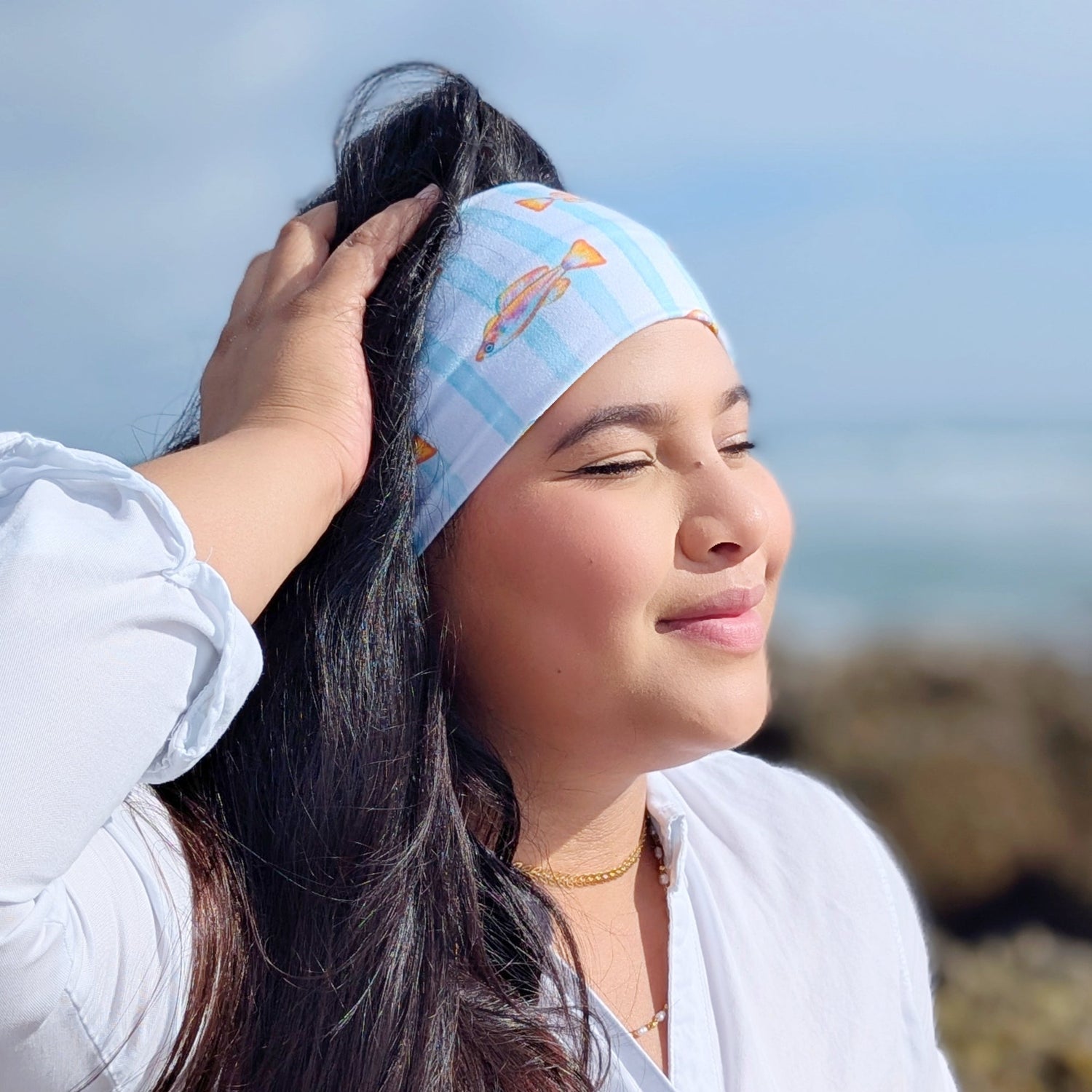 Lazy Lagoon Stretch Headband - The Sassy Olive