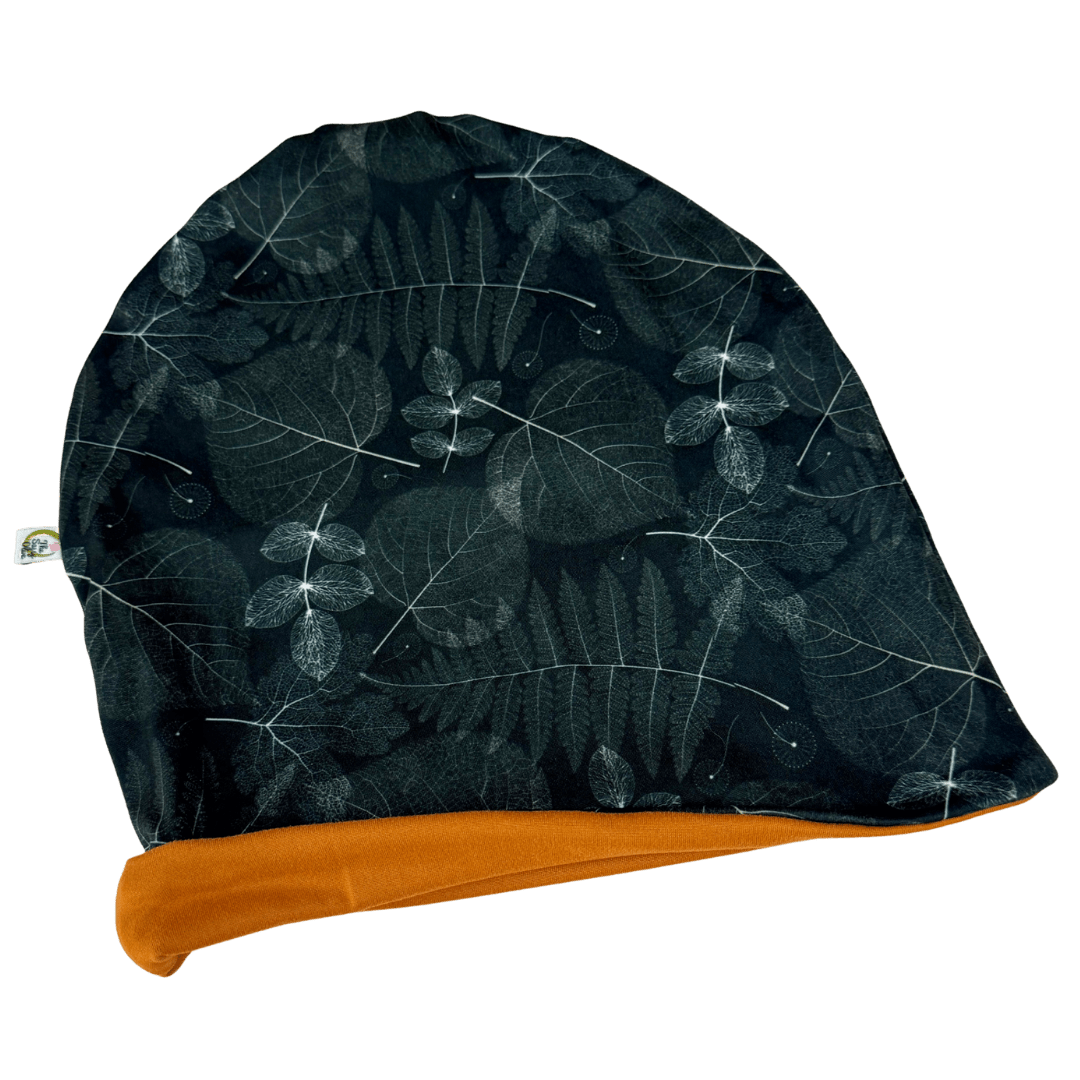 Leaf Skeletons Slouchy Beanie - The Sassy Olive