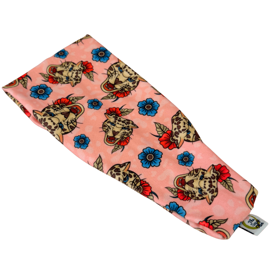 Leopard Pink Stretch Headband - The Sassy Olive