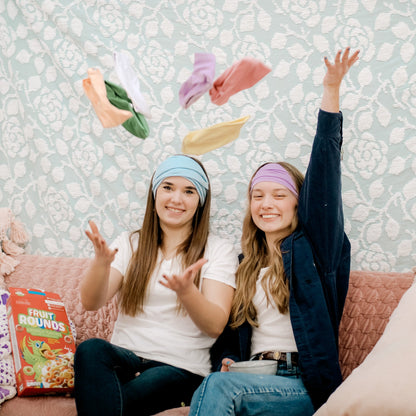 Light Blue Solid Wrap Headband - The Sassy Olive