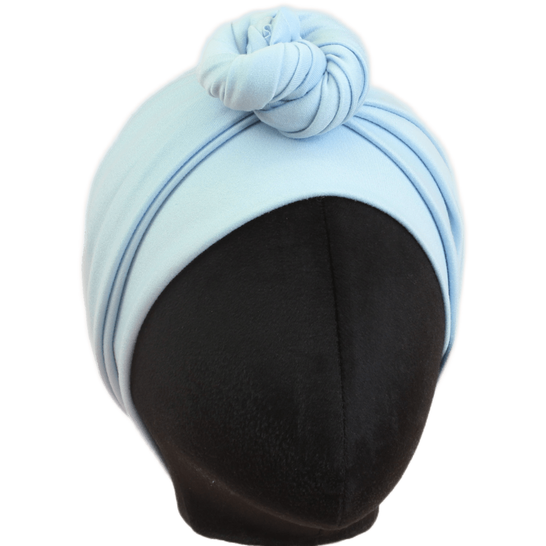 Light Blue Solid Wrap Headband - The Sassy Olive